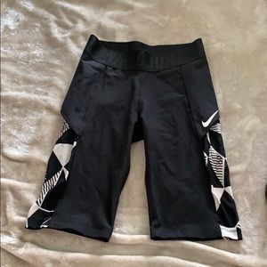 Nike Court black spandex shorts S